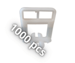 Croisillons autonivelants 1 mm 1000 pcs