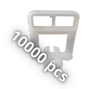 Croisillons autonivelants 1 mm 10000 pcs