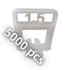 Croisillons autonivelants 1,5 mm 5000 pcs