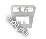 Croisillons autonivelants 1,5 mm 1000 pcs