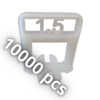 Croisillons autonivelants 1,5 mm 10000 pcs
